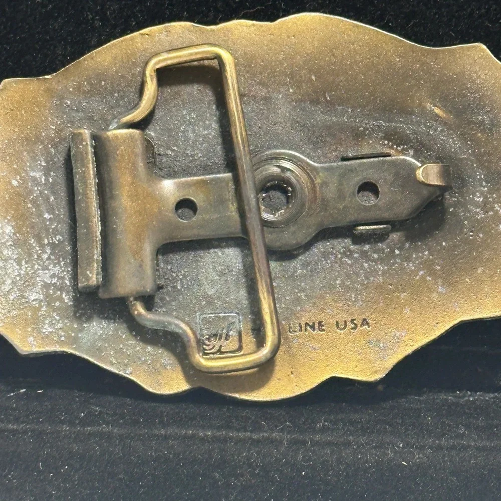 Vintage Sauerkraut Day Bouton Iowa Crock German Heritage Festival Belt Buckle